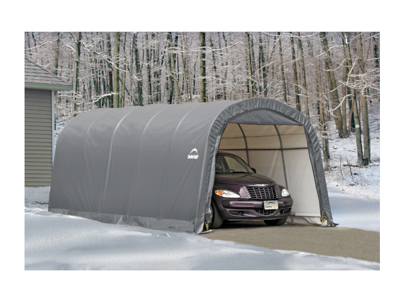 SHELTERLOGIC Folien Garage in-a-BOX 22,57m² 600x370cm GRAU