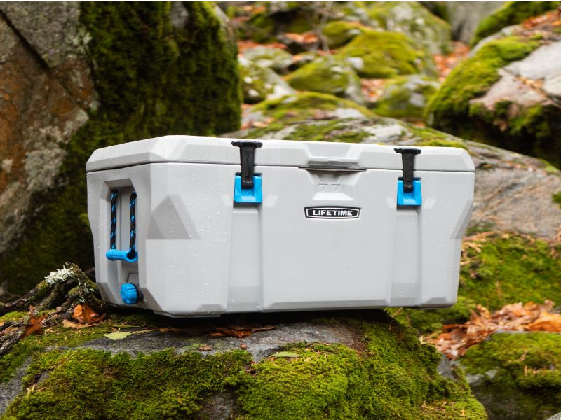 LIFETIME Kühlbox 73 Liter Volumen grau