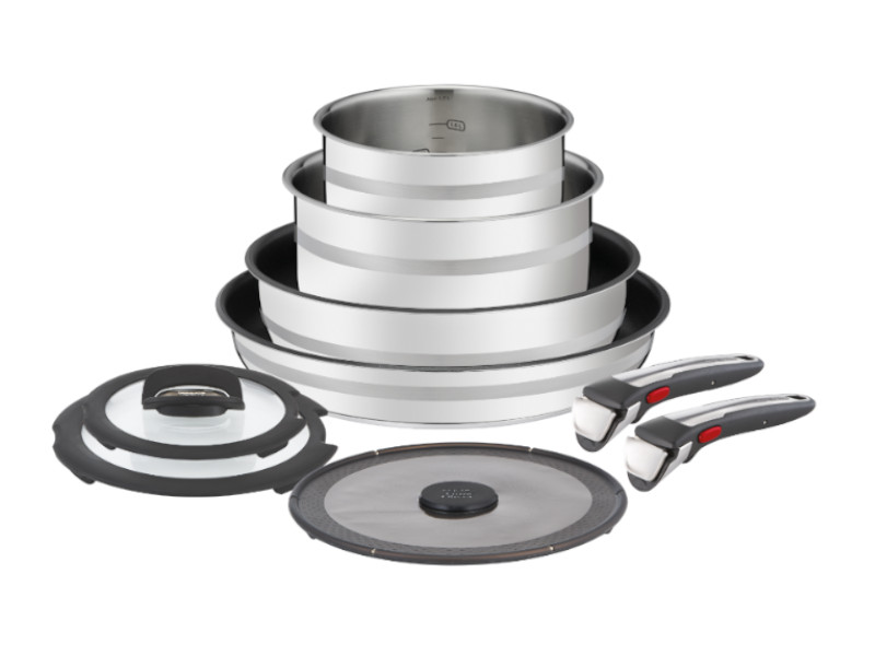 TEFAL Kochtopfset Jamie Oliver INGENIO G6 9-tlg Edelstahl