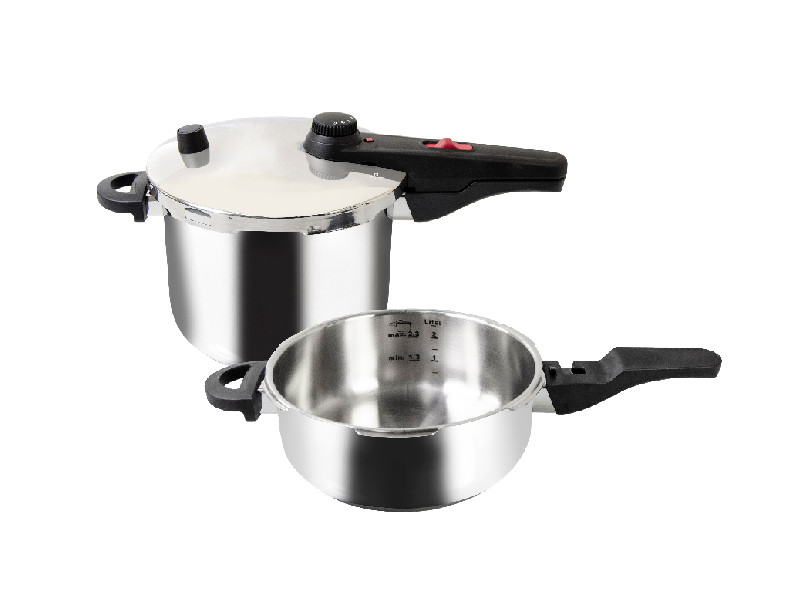 KELOMAT Schnellkochtopf Set 22cm ALFA 6,0L + 3,0L