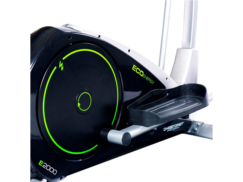 CHRISTOPEIT Crosstrainer Ergometer Eco 2000 mit KinoMap APP und Generatortechnik