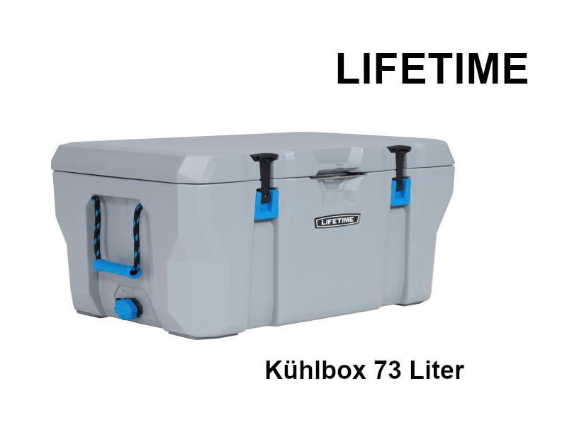 LIFETIME Kühlbox 73 Liter Volumen grau