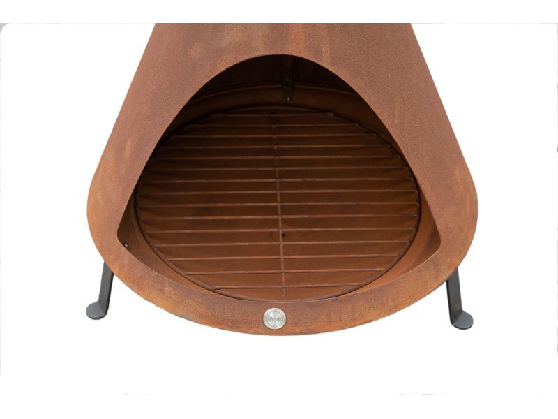 WESTMANN Feuerstelle mit Grillfunktion inkl. Rauchablass rost