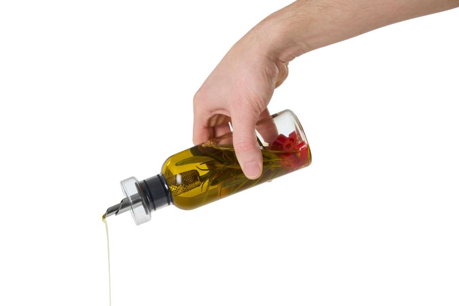 AdHoc AromaPour BZ80 Öl- & Essigspender 300 ml transparent – tropffrei mit Filter