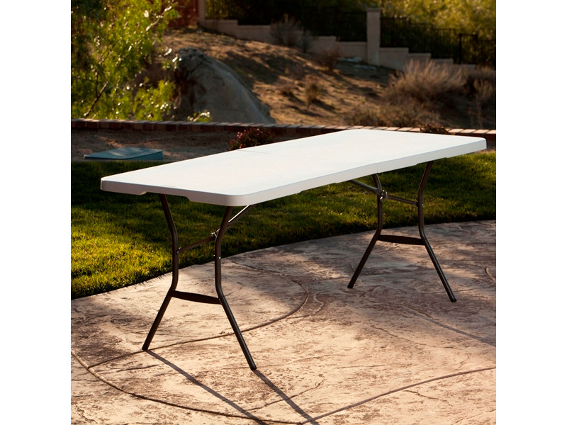 LIFETIME Klapptisch Kunststoff weiss