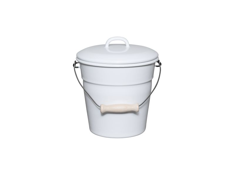 RIESS Email Allzweckeimer mit Deckel 20cm 3,5L WEISS 0369-033