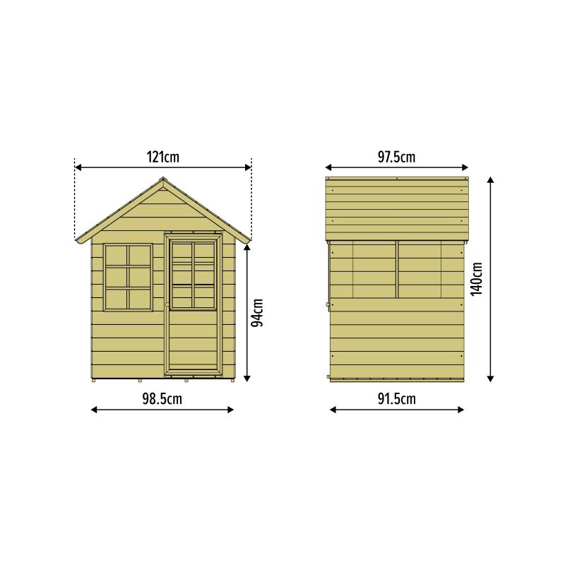 Zwerkules Kinder Spielhaus Holz, Holla