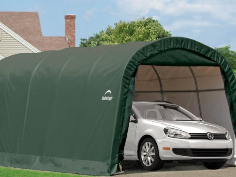 SHELTERLOGIC Folien Garage in-a-BOX 18,3m² 610x300cm GRÜN