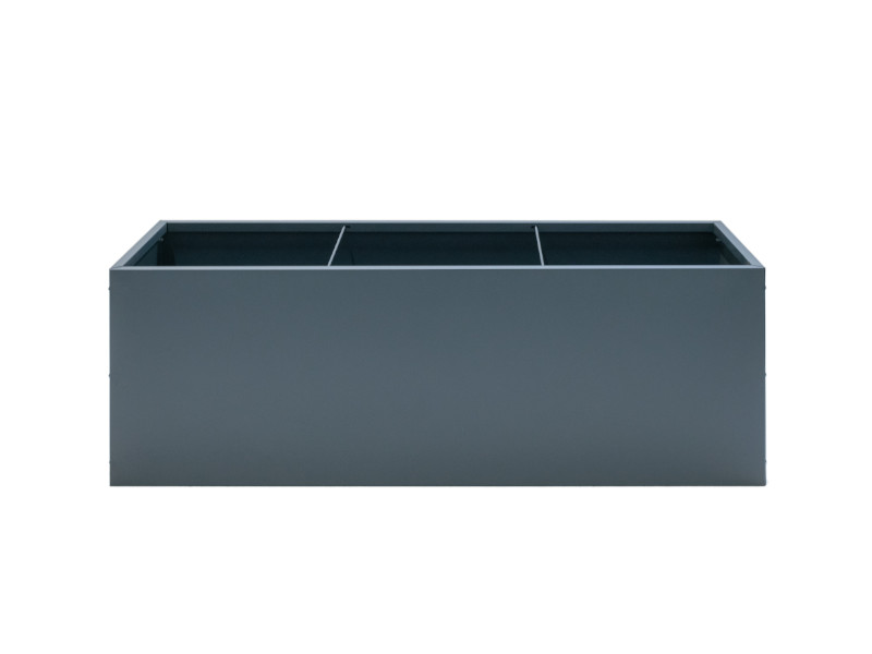 HERSTERA Pflanzgefäß Metall 150x50x50 anthrazit