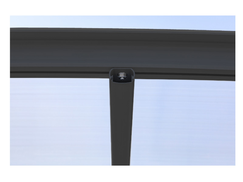 WESTMANN Rundbogen Carport 300x505x220 anthrazit 15m²