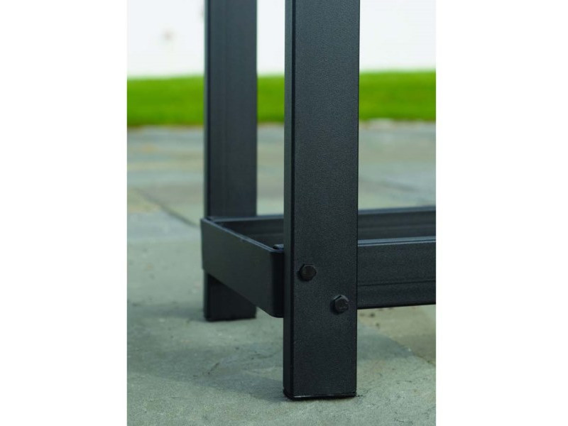 SHELTERLOGIC Kaminholzregal mit Abdeckung 36x120x119cm