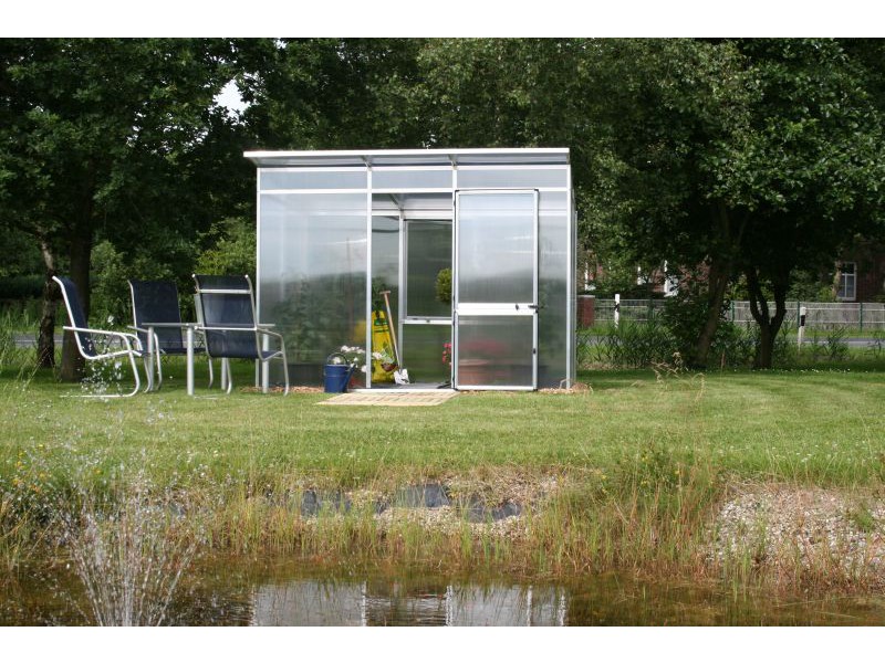 KGT Gewächshaus LINEA II Alu BLANK - 297 x 217 cm - 10mm Vergl.