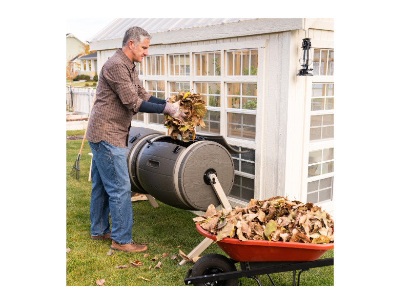 LIFETIME Trommelkomposter Fass 380 L