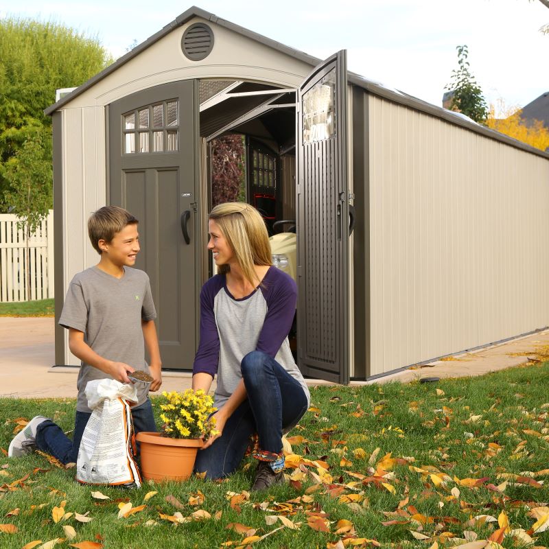 LIFETIME Kunststoff Gerätehaus CHATEU,244x535x244 cm