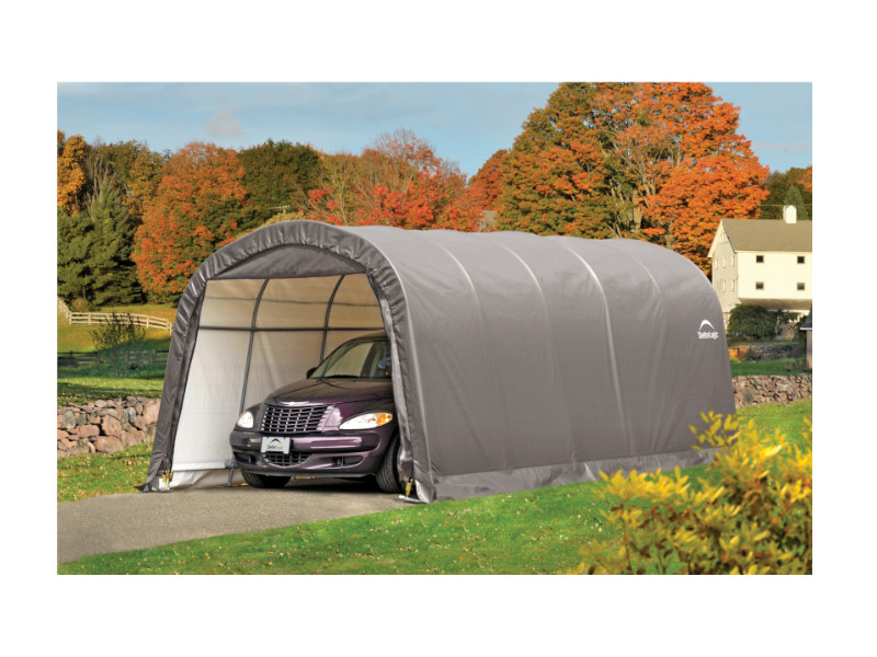 SHELTERLOGIC Folien Garage in-a-BOX 22,57m² 600x370cm GRAU