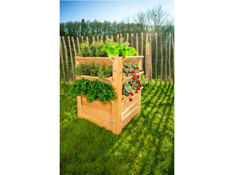 WESTMANN Premium Hochbeet Lärche 65x65x73 cm natur