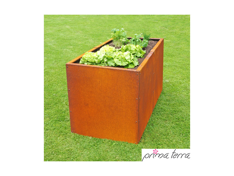 PRIMA TERRA Hochbeet-Bausatz Metall Edelrost 236x98 H78 cm