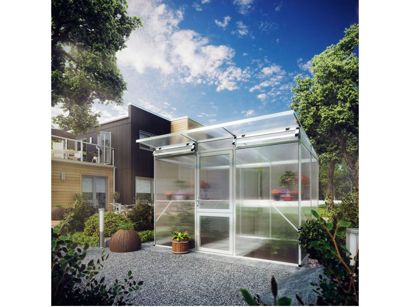 KGT Gewächshaus LINEA II Alu BLANK - 297 x 217 cm - 10mm Vergl.