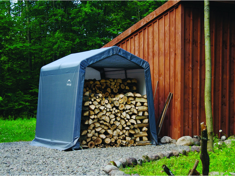 SHELTERLOGIC Gerätehaus Folienhaus in-a-BOX 5,76m² 240x240cm GRAU