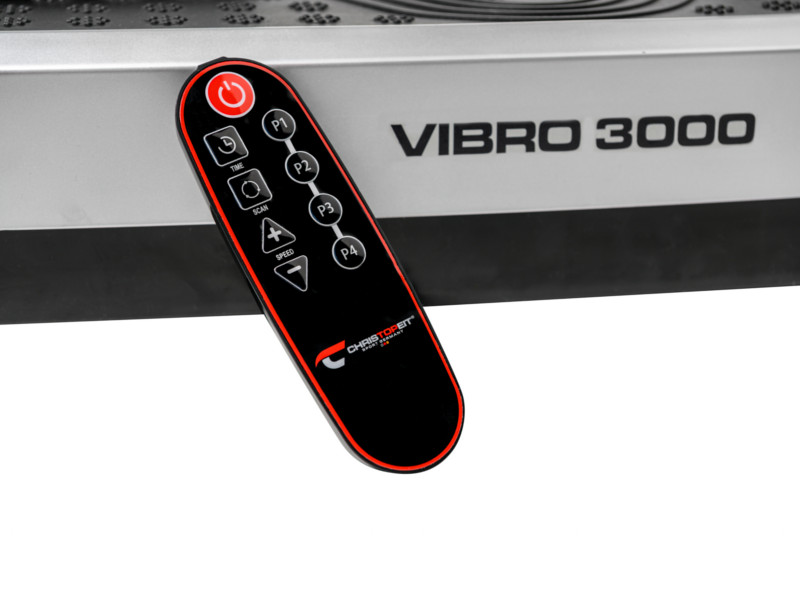 CHRISTOPEIT Vibrationsplatte 3000 silber/schwarz