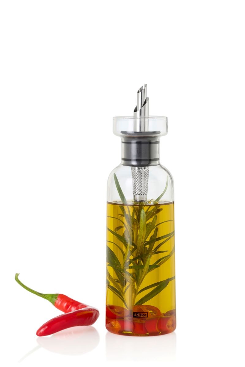 AdHoc AromaPour BZ80 Öl- & Essigspender 300 ml Glas Edelstahl