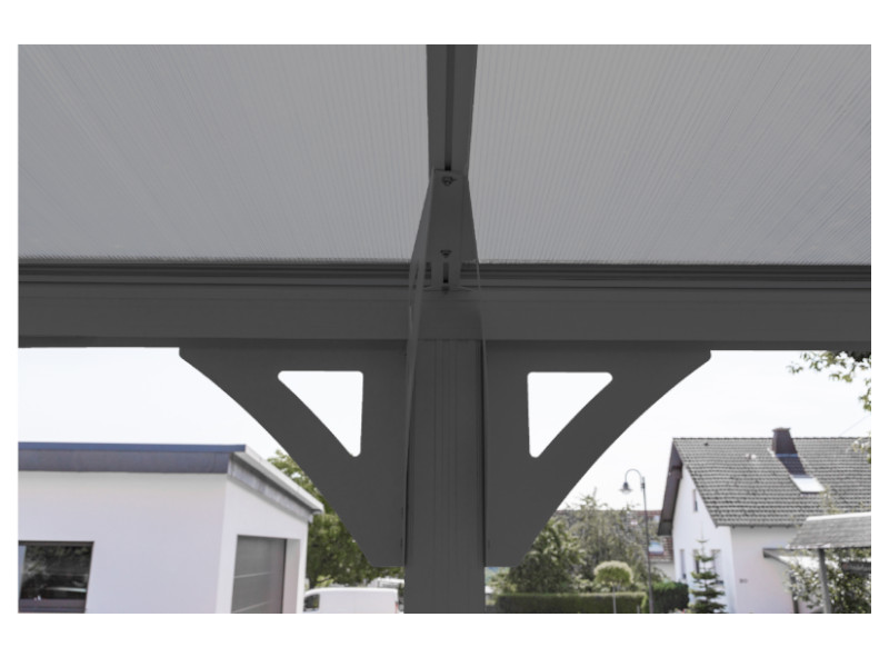 WESTMANN Rundbogen Carport 300x576x220 anthrazit 17m²