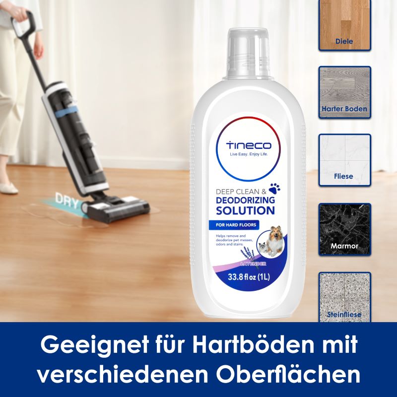 TINECO Reinigungslösung 1 Lt. - cleaning solution PET (Lavendelduft)