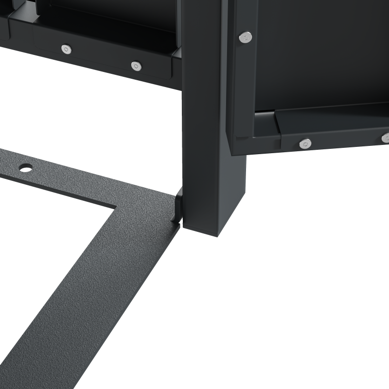 WESTMANN Mülltonnenbox metall Planta 5x240 l