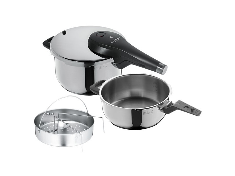 WMF Schnellkochtopf Set PERFECT PREMIUM 4,5 + 3,0L mit Einsatz