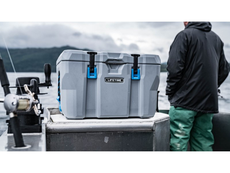 LIFETIME Kühlbox 52 Liter Volumen grau