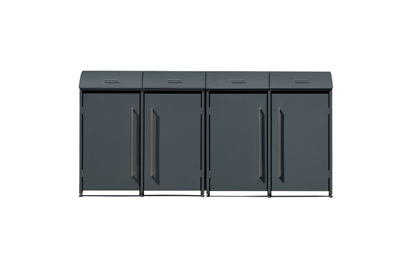 WESTMANN Mülltonnenbox metall Moderna 4x240 l