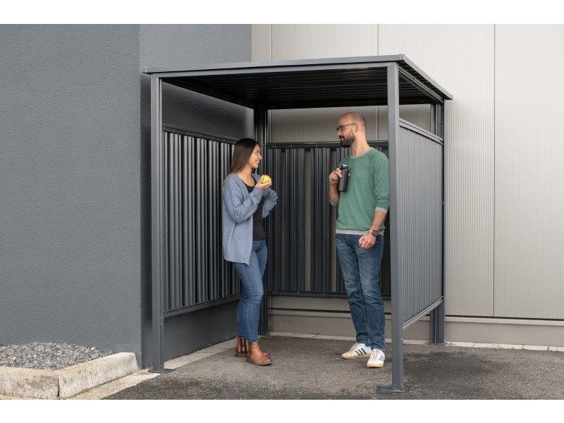 WESTMANN Fahrrad- und Rauchunterstand anthrazit