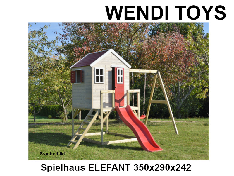 WENDI TOYS Spielhaus ELEFANT 350x290x242