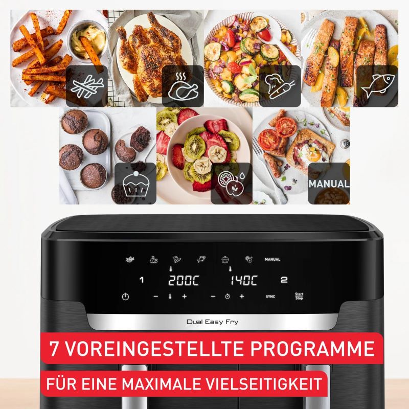 TEFAL Dual Easy Fry Xxl EY9428E0