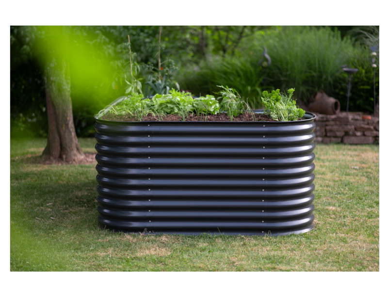 WESTMANN Hochbeet Metall L-Form 240x160x82 cm anthrazit