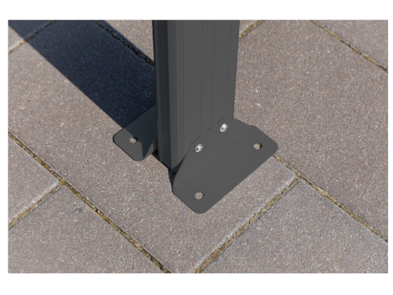 WESTMANN Rundbogen Carport 300x576x220 anthrazit 17m²