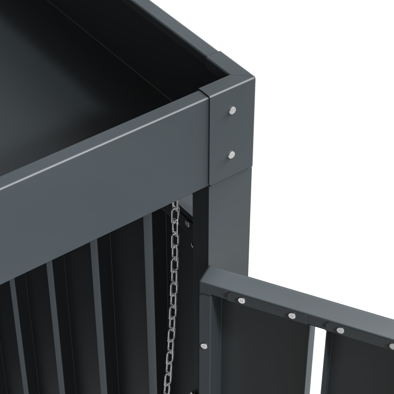 WESTMANN Mülltonnenbox metall Planta 5x240 l