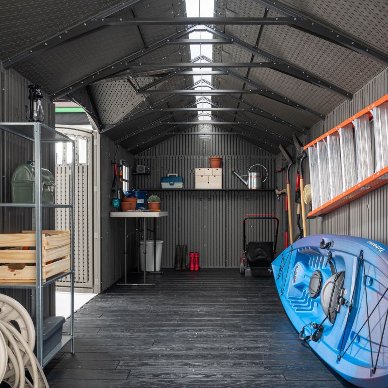 LIFETIME Kunststoff Gerätehaus NEPTUN,243x610x241 cm