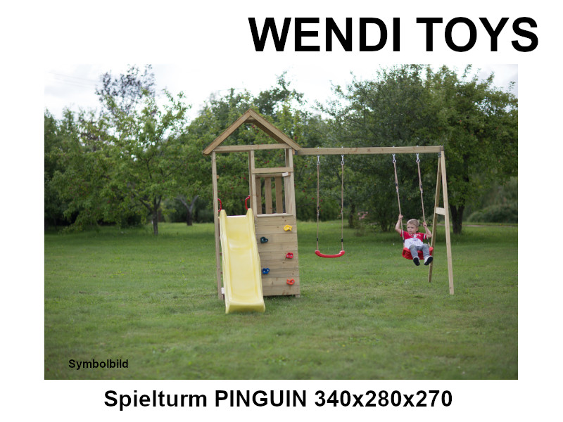 WENDI TOYS Spielturm PINGUIN 340x280x270