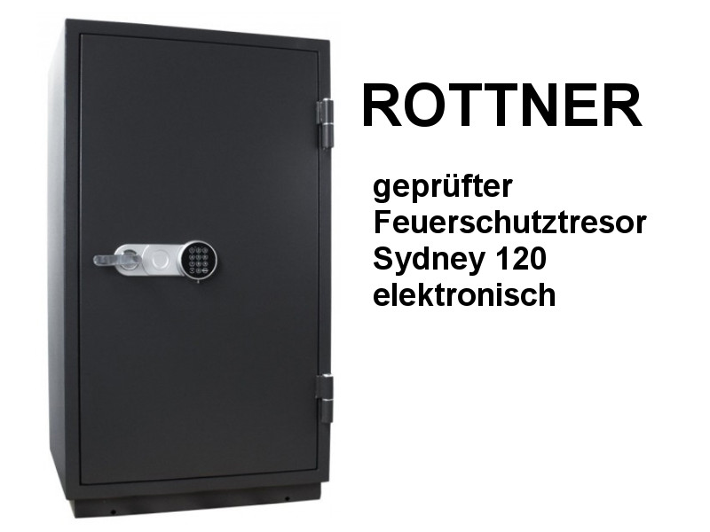 ROTTNER geprüfter Feuerschutztresor Sydney 120 elektronisch