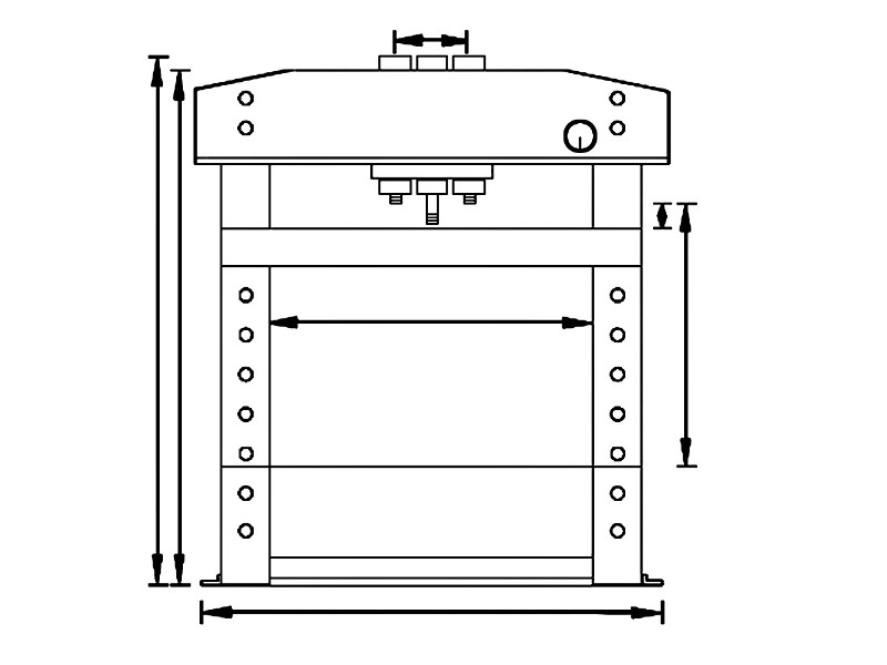 UNICRAFT Hydraulische Werkstattpresse WPP 20 E