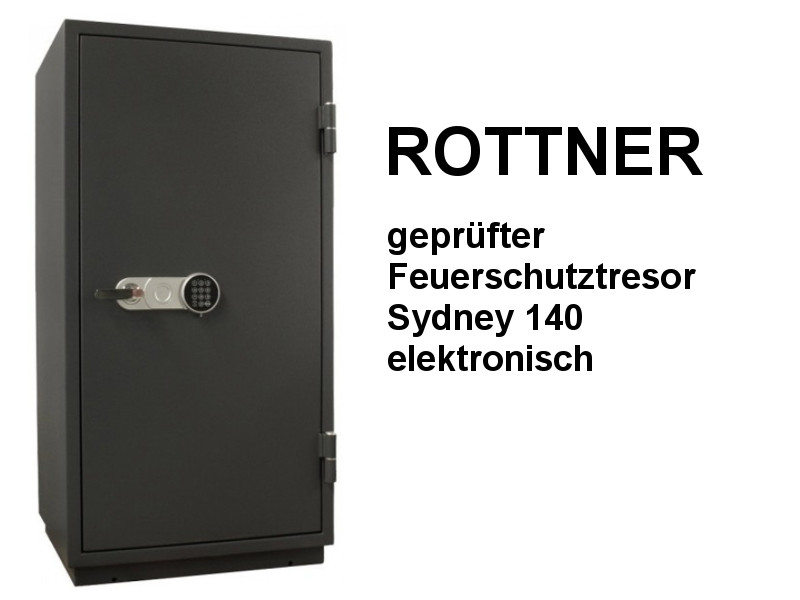 ROTTNER geprüfter Feuerschutztresor Sydney 140 elektronisch