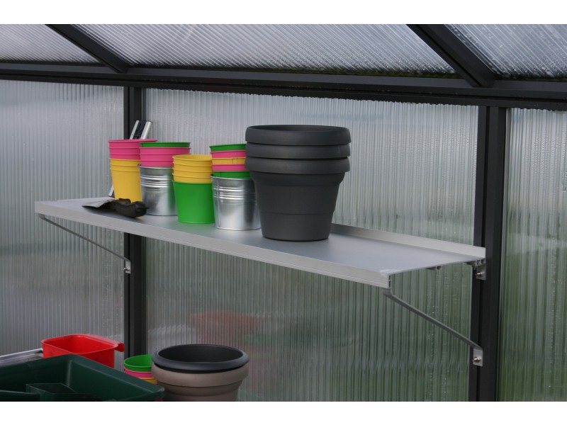 KGT Universal Hängeregal Alu ca. 25 x 150 cm für Gewächshaus