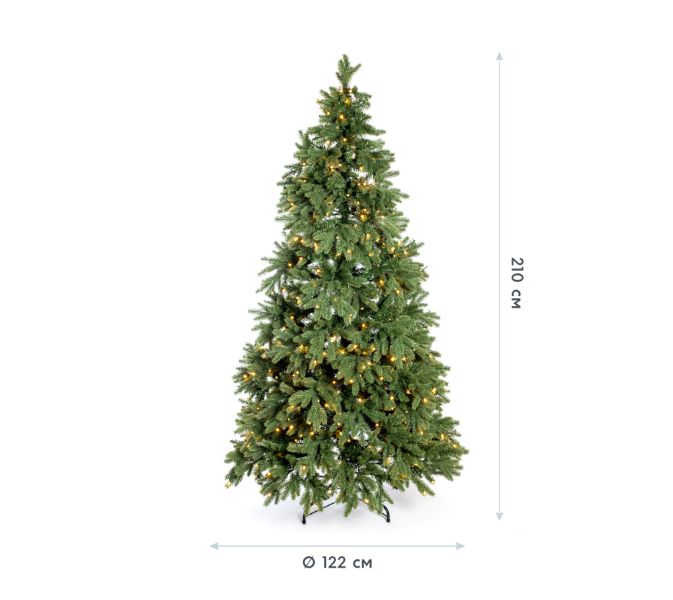 EVERGREEN Weihnachtsbaum Roswell Kiefer 210 cm