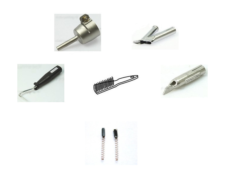 LEISTER Düsenset für Triac ST/AT Ziehschweißen 5tlg + GRATIS Ersatzkohlen (100.645)