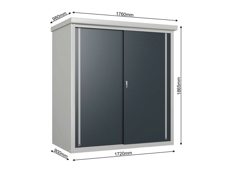 TRIMETALS Geräteschrank GUARDIAN D63 - 172x90x187cm