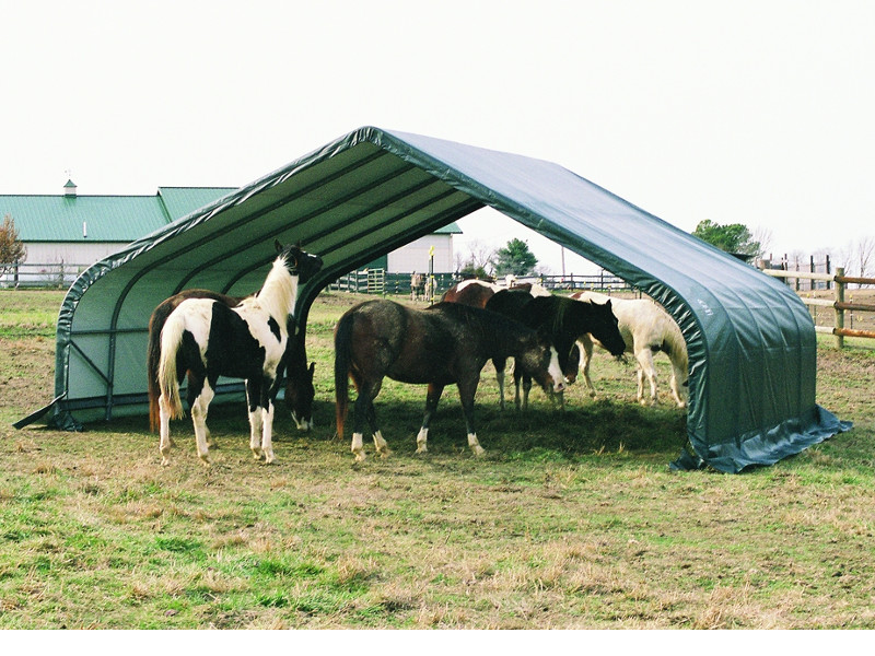 SHELTERLOGIC Weidezelt - Foliengarage 49,6m²