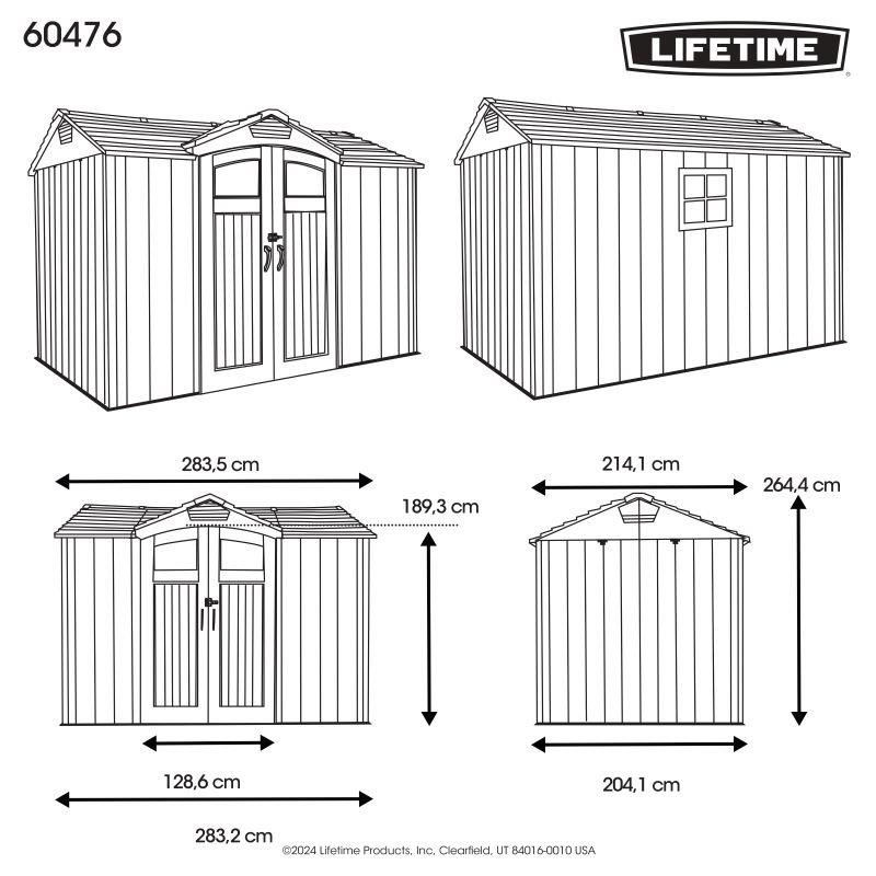 LIFETIME Kunststoff Gerätehaus OHIO,300x200cm