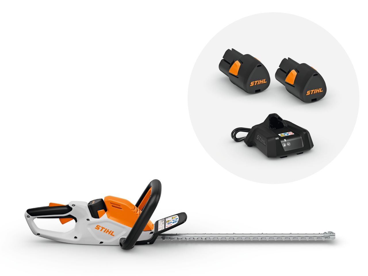 STIHL Akku Heckenschere HSA 40 mit 2x Akku AS 2 und Ladegerät ALS 31