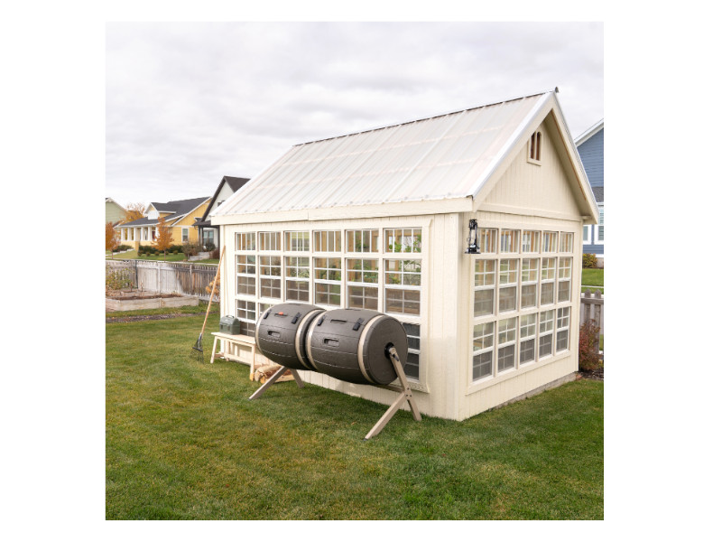 LIFETIME Trommelkomposter Fass 380 L